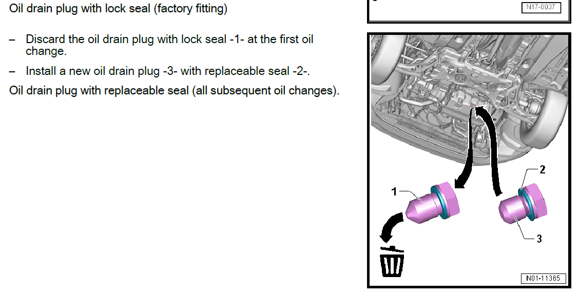 Sump plug torque for 1.2tsi