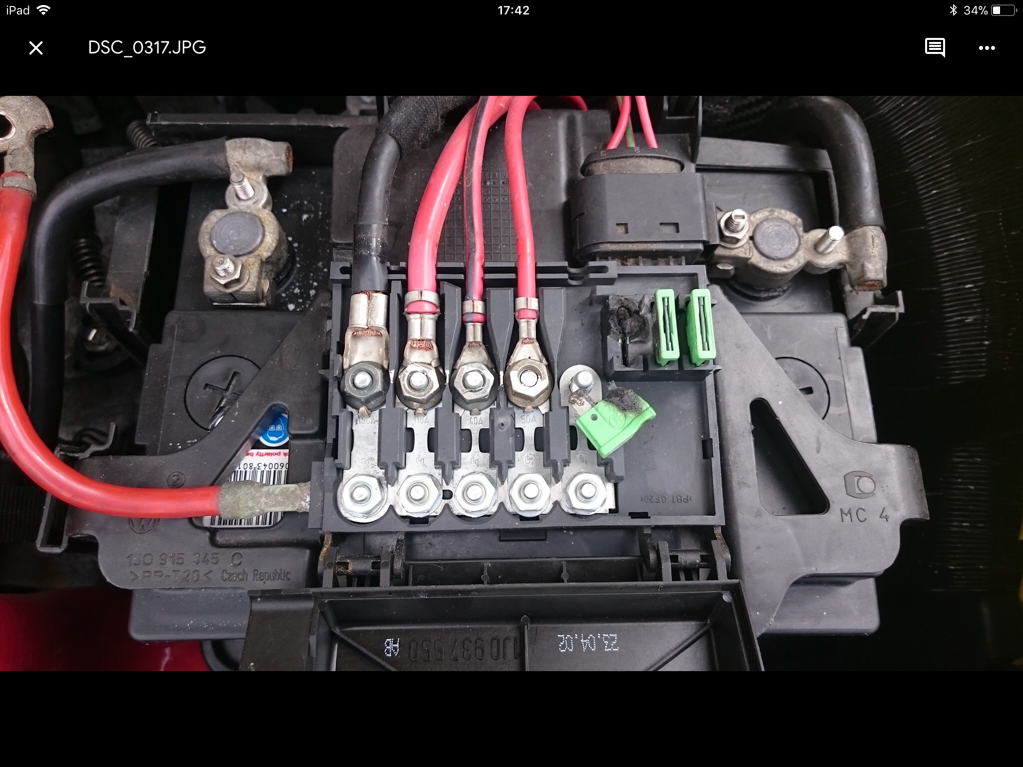 Melting fuse holder!