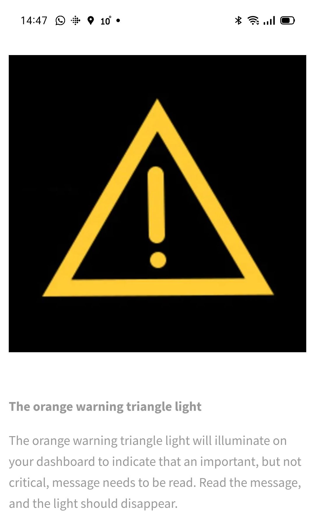 yellow triangle exclamation mark