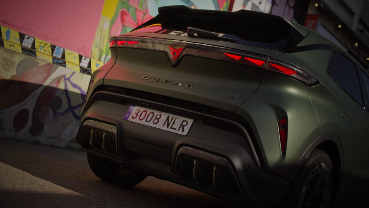 CUPRA Raval VZ Extreme Manganese Matt rear view