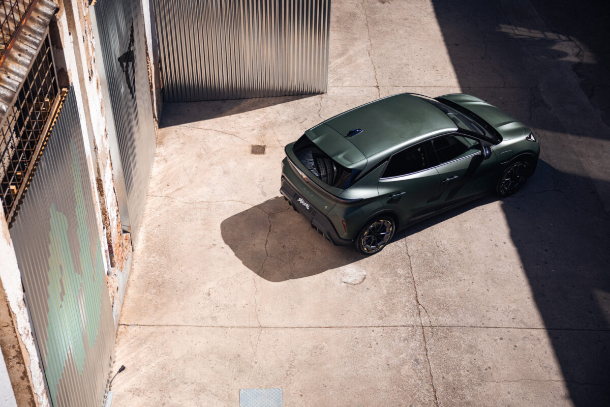 CUPRA Raval VZ Extreme Manganese Matt top down shot