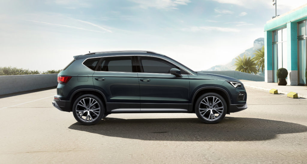 Ateca in the sun casting a shadow