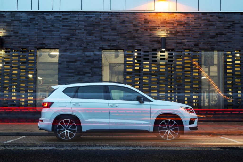 SEAT Ateca side profile in white