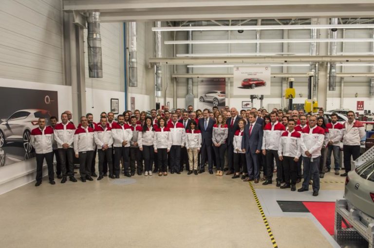 Rajoy, with the company’s Quality team at the Meisterbock